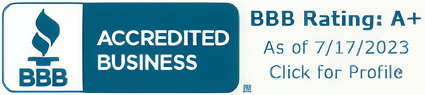 BBB | Accredited Business | BBB Rating: A+ As of 7/17/2023 | Click for Profile
